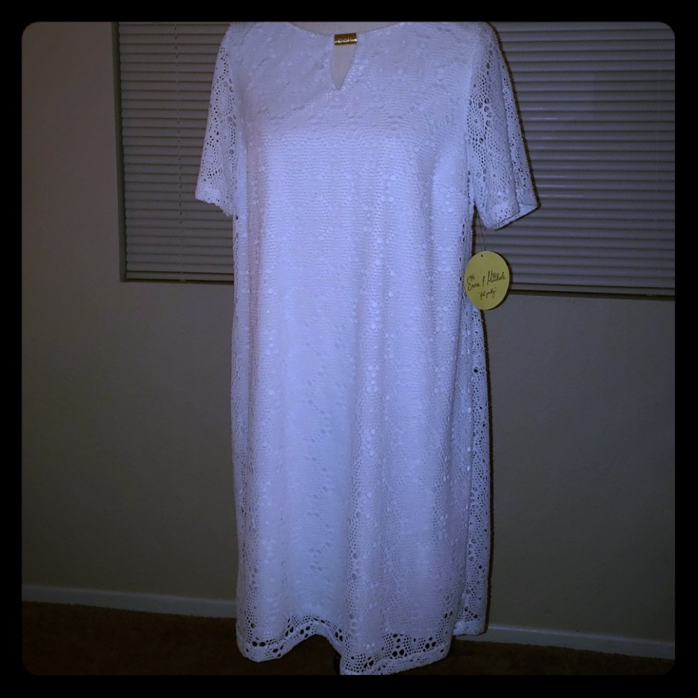 👗Emma and Michele White Dress NWT
